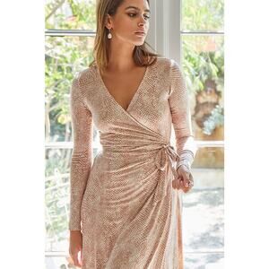 NWT RACHEL PALLY NEIMAN MARCUS HARLOW JERSEY MIDI WRAP DRESS  S